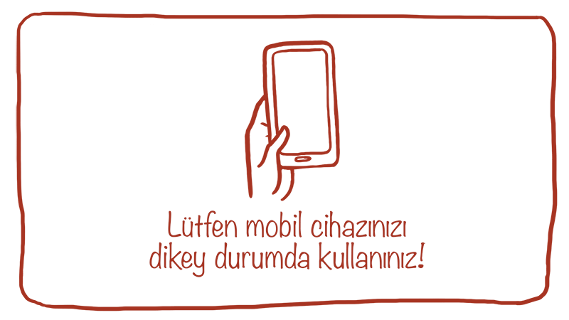 Lütfen cihazınızı ters çevirin