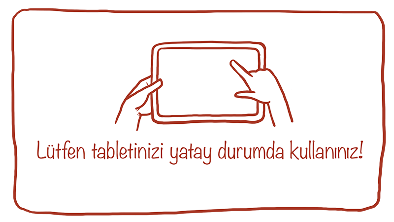 Lütfen cihazınızı ters çevirin